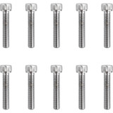 Drag Specialties Bolts - Socket-Head - Replacement - Knurled/Fine Thread - #10-32 X 1" - 10 Pack