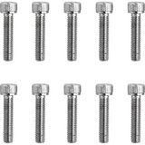 DRAG SPECIALTIES DS-190598 Drag Specialties Bolts - Socket-Head - Replacement - Knurled/Fine Thread - #10-32 X 7/8" - 10 Pack