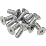 DRAG SPECIALTIES DS192355 Drag Specialties Bolts - Flat-Head - Chrome - 10-32 X 1/2"