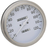 DRAG SPECIALTIES DS-243876 Drag Specialties 5" Mph Fl-Style 2:1 Speedometer - '36-'40 White Face
