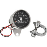 DRAG SPECIALTIES DS-244131 Drag Specialties 2.4" Mph Mini Led Mechanical Speedometer/Indicators - Chrome Housing - Black Face - 2:1