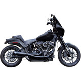 S&S CYCLE 5501106 2-Into-1 Qualifier Exhaust System - Race Only - Guardian Black 550-1106
