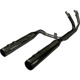 KHROME WERKS 201130 2-Into-2 Dominator Exhaust System With 4-1/2" Mufflers - Eclipse With Race Tip - M8 201130