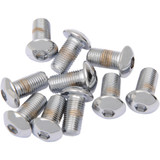 Drag Specialties Bolts - Button Head/Replacement - 3/8"-24 X 1" - 10 Pack