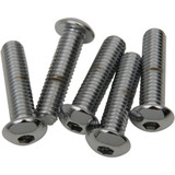Drag Specialties Bolts - Button Head/Replacement - 3/8"-16 X 1-1/4" - 5 Pack