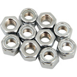 Drag Specialties Nuts - Nylon - Chrome - 5/16"-18