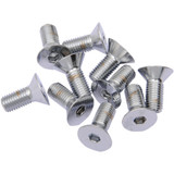 Drag Specialties Bolts - Flat-Head - Chrome - 5/16"-24 X 1"