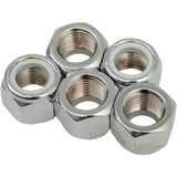 DRAG SPECIALTIES DS-190532 Drag Specialties Nuts - Nylon - Chrome - 5/8"-18