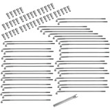 Drag Specialties Spoke Set - Front/Rear - Chrome - 6-13/16"