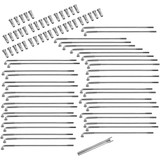 DRAG SPECIALTIES DS-380105 Drag Specialties Spoke Set - Front/Rear - Chrome - 6-13/16"