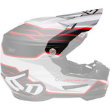 6D HELMETS 726099 6D Helmets Atr-2 Visor - Phase - White Red 72-6099