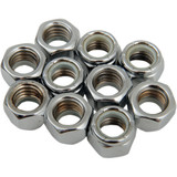 Drag Specialties Nuts - Nylon - Chrome - 7/16"-14