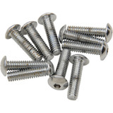 Drag Specialties Bolts - Button Head/Replacement - #8-32 X 5/8" - 10 Pack