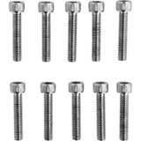 Drag Specialties Bolts - Socket-Head - Replacement - Knurled/Coarse Thread - #8-32 X 7/8" - 10 Pack