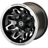 Moose Utility Wheel - 416X - Rear - Machined Black - 12X8 - 4/156 - 4+4 416M128156Gbmf4