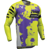 THOR Thor Launchmode Bleach Jersey - Gray/Acid - Large