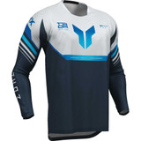 THOR Thor Launchmode Vented Raptor Jersey - Midnight/Gray - Medium