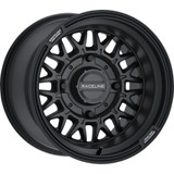Raceline Wheels Wheel - Omega - Front/Rear - Black/Satin - 14X7 - 4/156 - 5+2 (+10 Mm) A13B-47056+10