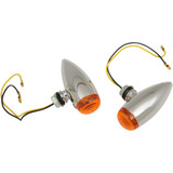Drag Specialties Bulletvmarker Lights - Led - Amber Lens - Chrome