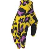 THOR Thor Sportmode Cheetah Gloves - Yellow/Purple - Xs