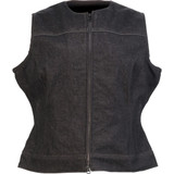 Z1R Women'S Denim Vest - Black - Xl