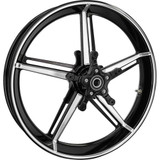 ARLEN NESS 91-654 Arlen Ness Wheel With Hub/Adapter - Factory 24 - Front - Black/Contrast Cut - 21X3.5 91-654