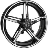 ARLEN NESS 91-655 Arlen Ness Wheel With Hub/Adapter - Factory 24 - Front - Black/Contrast Cut - 21X5.5 91-655