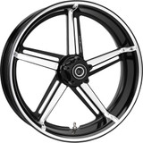ARLEN NESS 71-423 Arlen Ness Wheel - Factory 24 - Front - Black/Contrast Cut - 21X5.5 71-423