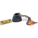 FMF 040693 Fmf End Cap Replacement Kit - Carbon - Rct External - Black 040693