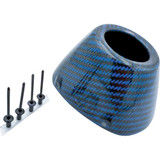 FMF 040694 Fmf End Cap Replacement Kit - Carbon - Rct External - Blue 040694