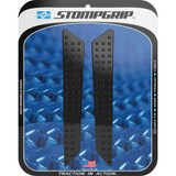 STOMPGRIP 55-10-0208B Stompgrip Traction Pad Tank Grips - Volcano - Black - Tiger 1200 Rally Explorer 55-10-0208B