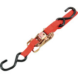 Parts Unlimited Heavy-Duty Ratchet Tie-Down - 1-1/2" X 6' - Red
