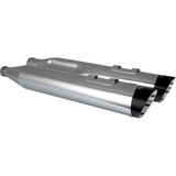 VANCE & HINES 17960 Vance & Hines Razorback 450 Slip-On Mufflers - Chrome - M8 Bagger 17960