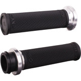 Odi Ruffian Lock-On Street Grips - Indian Tbw - Black/Silver V30Itwb-S