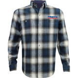 Throttle Threads Parts Unlimited Flannel 25 Shirt - Blue/Black - 2Xl Psu39St61Bl2R