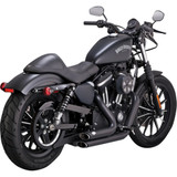 Vance & Hines Shortshots Staggered Exhaust System - Black 47329