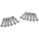Drag Specialties Bolt Kit - Cam Cover - Knurled - Chrome - '36-'69 Harley-Davidson