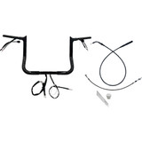 Fat Baggers Inc. 1-1/4" Ez Install Pointed Top Handlebar - 12" - Black 949012-B