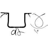 Fat Baggers Inc. 1-1/4" Ez Install Flat Top Handlebar - 14" - Black 749014-B