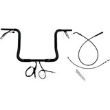 FAT BAGGERS INC. 939014-B Fat Baggers Inc. 1-1/4" Ez Install Round Top Handlebar - 14" - Black 939014-B