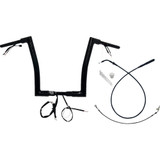 Fat Baggers Inc. 1-1/2" Ez Install Flat Top Handlebar - 14" - Black 649914-B