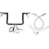 Fat Baggers Inc. 1-1/2&quot; Ez Install Flat Top Handlebar - 12&quot; - Black 649012-B