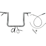 Fat Baggers Inc. 1-1/2" Ez Install Flat Top Handlebar - 14" - Chrome 649014