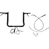 Fat Baggers Inc. 1-1/2" Ez Install Pointed Top Handlebar - 14" - Black 849014-B