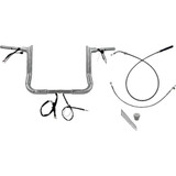 FAT BAGGERS INC. 849012 Fat Baggers Inc. 1-1/2" Ez Install Pointed Top Handlebar - 12" - Chrome 849012