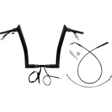 FAT BAGGERS INC. 849914-B Fat Baggers Inc. 1-1/2" Ez Install Pointed Top Handlebar - 14" - Black 849914-B