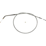 MAGNUM SHIELDING 34332 Magnum Shielding Sterling Chromite Ii Braided Idle Cable For Harley-Davidson - 28-1/2" 34332