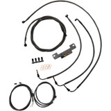 LA CHOPPERS LA-8055KT3-13M La Choppers Complete Plug-And-Play Cable Kit - 12" - 14" Handlebars - '17-'19 Touring - Midnight La-8055Kt3-13M
