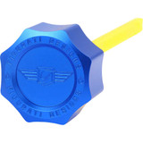 FIGURATI DESIGNS FDP01-M8SM-B Figurati Designs Performance Magnetic Oil Dipstick - Curved - Blue - M8 Touring/Trike Fdp01-M8Sm-B