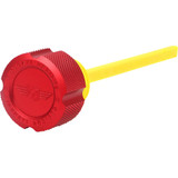 Figurati Designs Performance Magnetic Oil Dipstick - Knurled - Red - M8 Touring/Trike Fdp01-M8Kn-R Figurati Designs Performance Magnetic Oil Dipstick - Knurled - Red - M8 Touring/Trike Fdp01-M8Kn-R